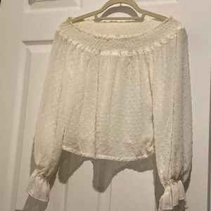 Auguste Black Off The Shoulder Top White 2